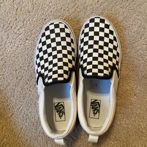 Checkered Slip On Vans